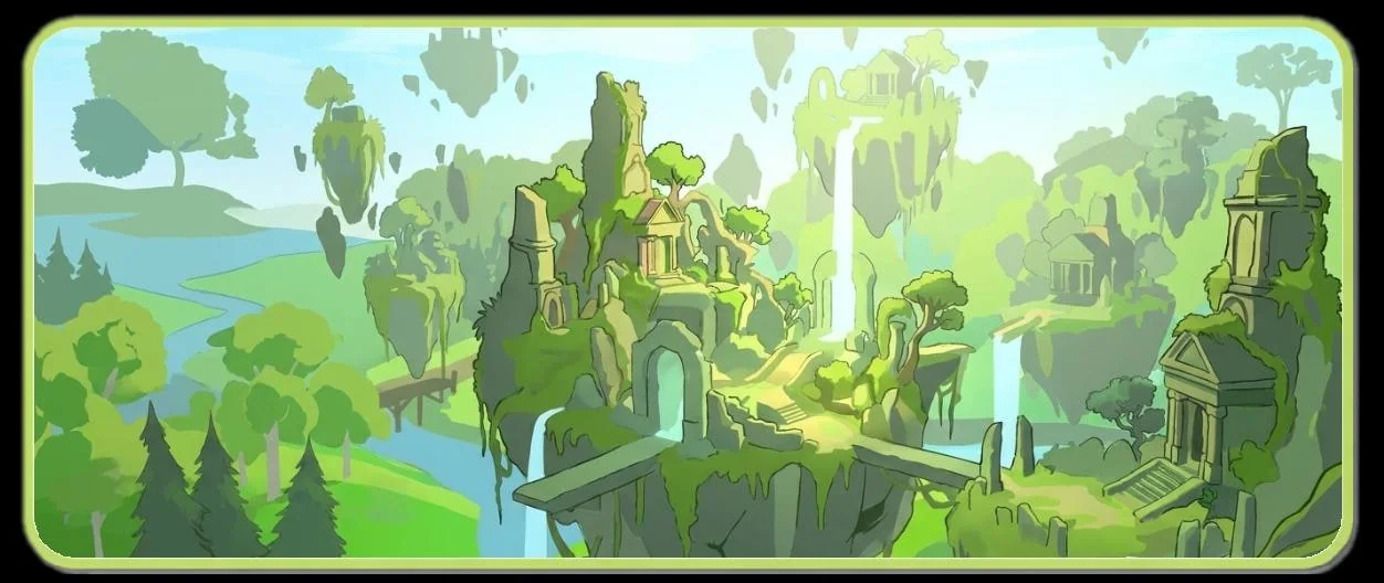 The fantasy landscape of the Between-Dream Isles